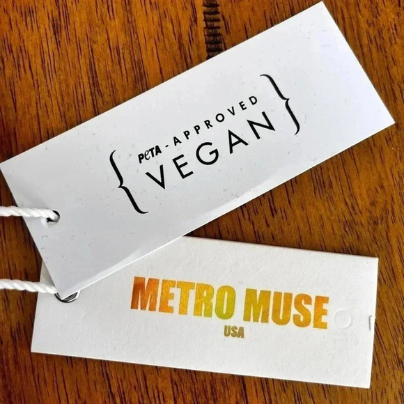 Braided top handle small tote, inside zip & back pocket, crossbody strap NWT - Picture 4 of 4